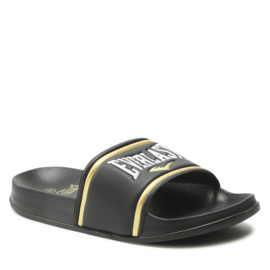 Everlast Side Slippers - women's sizes - black/gold