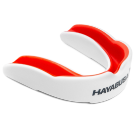 Hayabusa Combat Mouthguard - White/Red - Adult