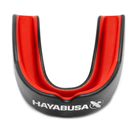 Hayabusa Combat Mouthguard - Zwart/Rood - Adult
