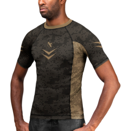 Hayabusa Arrow Ranked Short Sleeve Rashguard - Brown