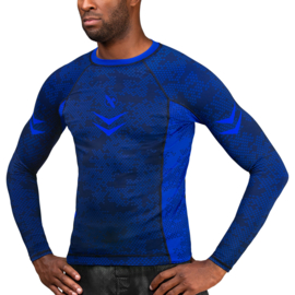 Hayabusa Arrow Ranked Long Sleeve Rashguard - Blauw