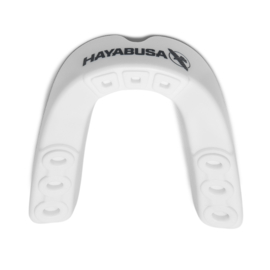 Hayabusa Combat Mouthguard - White/Red - Adult