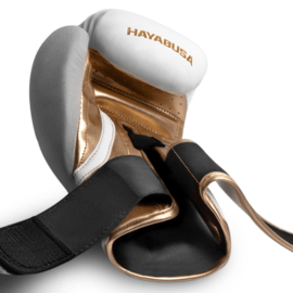 Hayabusa T3 Boxing Gloves - White / Gold