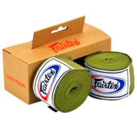 Fairtex Handwraps - 180 inch / 4.5 meters - Olive Green