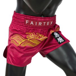 Fairtex Muay Thai Shorts - Golden River - red