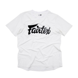 Fairtex Signature Tee - 4 way stretch - white