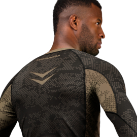 Hayabusa Arrow Ranked Long Sleeve Rashguard - Brown