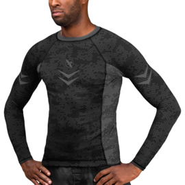 Hayabusa Arrow Ranked Long Sleeve Rashguard - Zwart