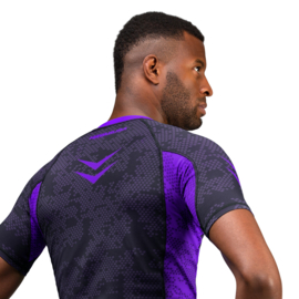 Hayabusa Arrow Ranked Short Sleeve Rashguard - Purple