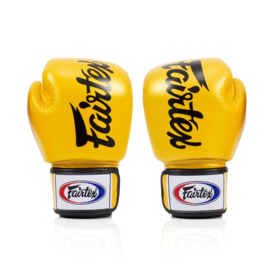 Fairtex BGV19 Deluxe Tight-Fit Boxing Gloves - Golden Yellow