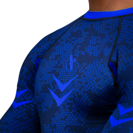 Hayabusa Arrow Ranked Long Sleeve Rashguard - Blauw