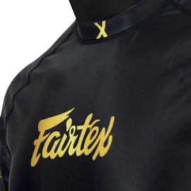 Fairtex RG6 Pro Long Sleeves Rashguard - Ninlapat - zwart/goud