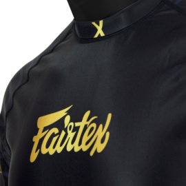 Fairtex Pro Long Sleeves Rashguard - Ninlapat - black/gold