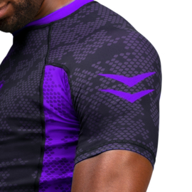 Hayabusa Arrow Ranked Short Sleeve Rashguard - Purple