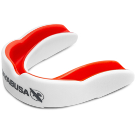 Hayabusa Combat Mouthguard - White/Red - Adult