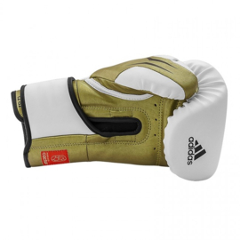 Adidas Speed ​​Tilt 350V Pro Training Boxing Gloves - White/Gold