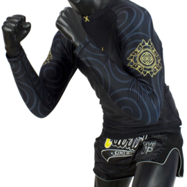 Fairtex Pro Long Sleeves Rashguard - Ninlapat - black/gold