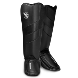 Hayabusa T3 Full-Back Shin Guards - Black