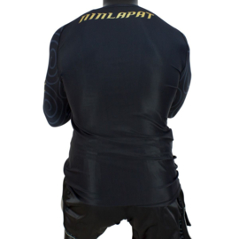 Fairtex RG6 Pro Long Sleeves Rashguard - Ninlapat - zwart/goud