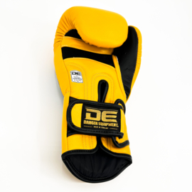 Danger Ultimate Fighter Bokshandschoenen - Leer - geel/zwart