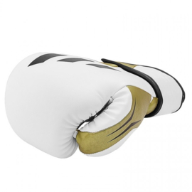 Adidas Speed ​​Tilt 350V Pro Training Boxing Gloves - White/Gold