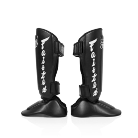 Fairtex SP7 Twister - Removable Instep and Shin Guards - black