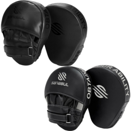 Sanabul Essential Curved Punch Mitts - zwart, zilver