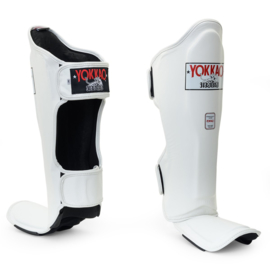 Yokkao Matrix Shin Guards - Leather - White