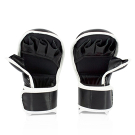 Fairtex FGV15 Sparring Handschoenen - Doublepolssluiting - Leder - zwart