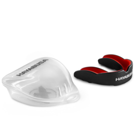 Hayabusa Combat Mouthguard - Zwart/Rood - Adult