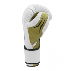 Adidas Speed ​​Tilt 350V Pro Training Boxing Gloves - White/Gold