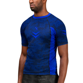 Hayabusa Arrow Ranked Short Sleeve Rashguard - Blue