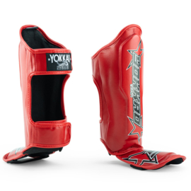 Yokkao Institution Shinguards - Microfiber - red