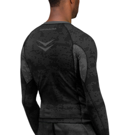 Hayabusa Arrow Ranked Long Sleeve Rashguard - Zwart