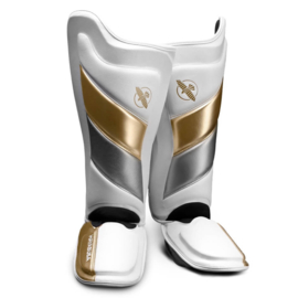 Hayabusa T3 Striking Scheenbeschermers - Wit / Goud