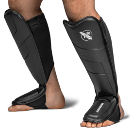 Hayabusa T3 Full-Back Shin Guards - Black