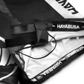 Hayabusa Icon Mid-Length Fight Shorts - Black / White