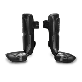 Sanabul Core Series Hook and Loop Shin Guards - black and metal