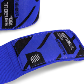 Sanabul Elastic Professional Handwraps - 4,5 m - blue