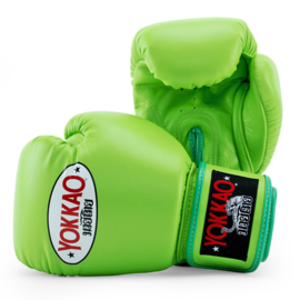 Yokkao Matrix Boxing Gloves - Leather - Lime Zest