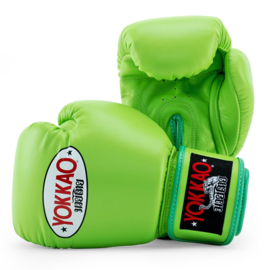 Yokkao Matrix Bokshandschoenen - Leer - Lime Zest