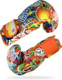 Sanabul Sticker Bomb Bokshandschoenen voor kinderen - 70's