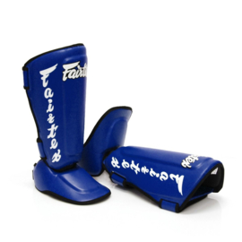 Fairtex SP7 Twister - afneembare Wreef en Scheenbeschermers  - Blauw