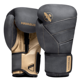 Hayabusa T3 LX Boxing Gloves - Obsidian / Gold