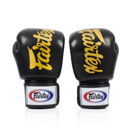 Fairtex Deluxe Tight-Fit Boxing Gloves - Black