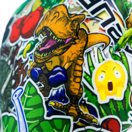 Sanabul Sticker Bomb Boxing Gloves for Kids - Dino Jungle