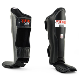 Yokkao Matrix Shin Guards - Leather - Black