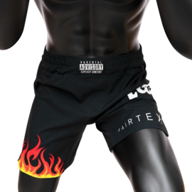 Fairtex AB12 Burn Board Shorts - MMA Shorts - zwart/oranje/geel
