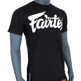 Fairtex TS7 Fairtex Script T-Shirt - Zwart - opdruk wit