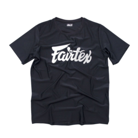 Fairtex Signature Tee - 4 way stretch - black